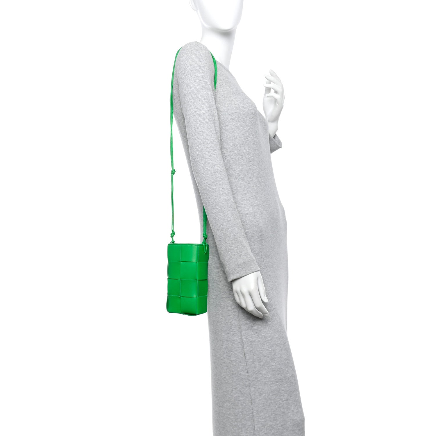 Bottega Veneta Nappa Maxi Intrecciato Phone Pouch Parakeet 2 of 9