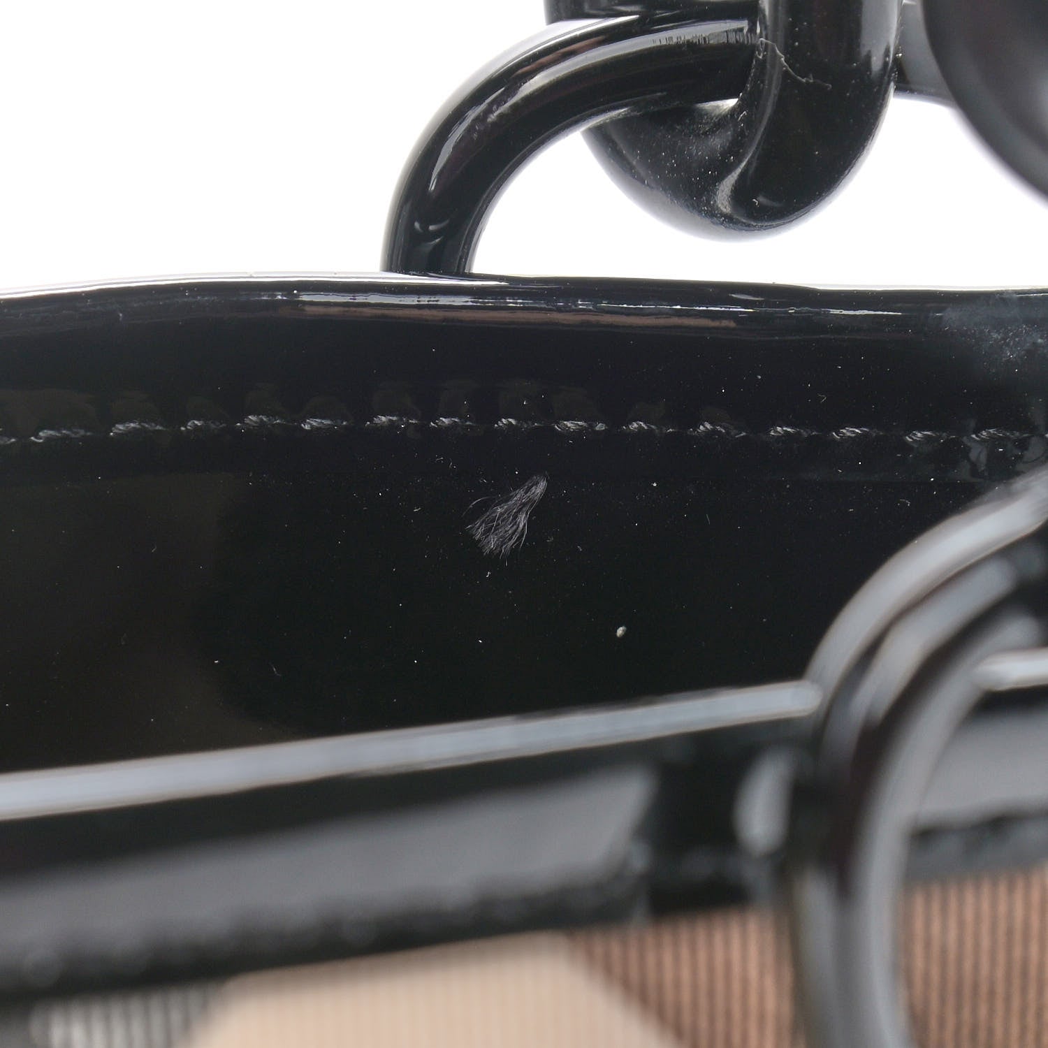 Burberry Nova Check Large Chain Tote Black 9 of 11