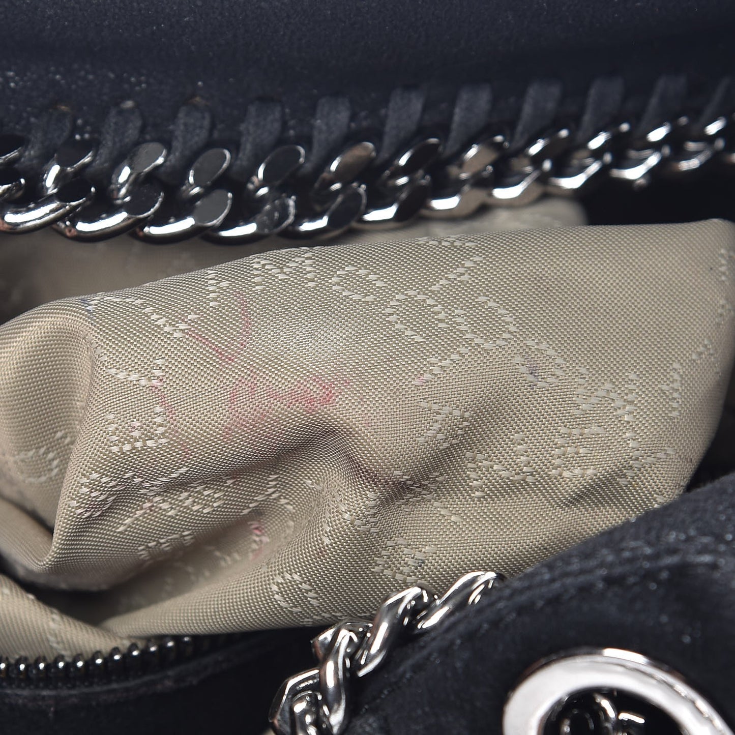 Shaggy Deer Big Falabella Bucket Bag Black