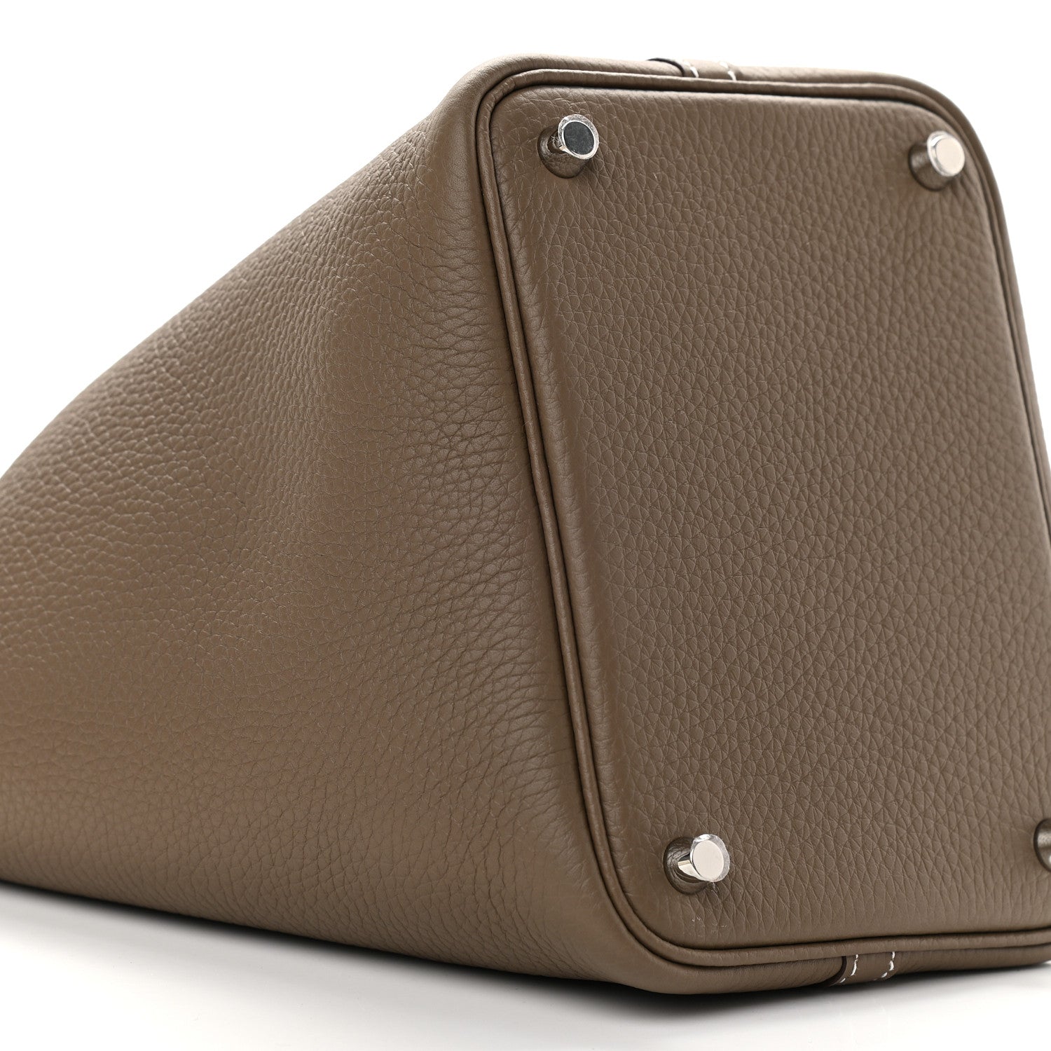 Hermes Taurillon Clemence Picotin Lock 18 PM Etoupe 7 of 8
