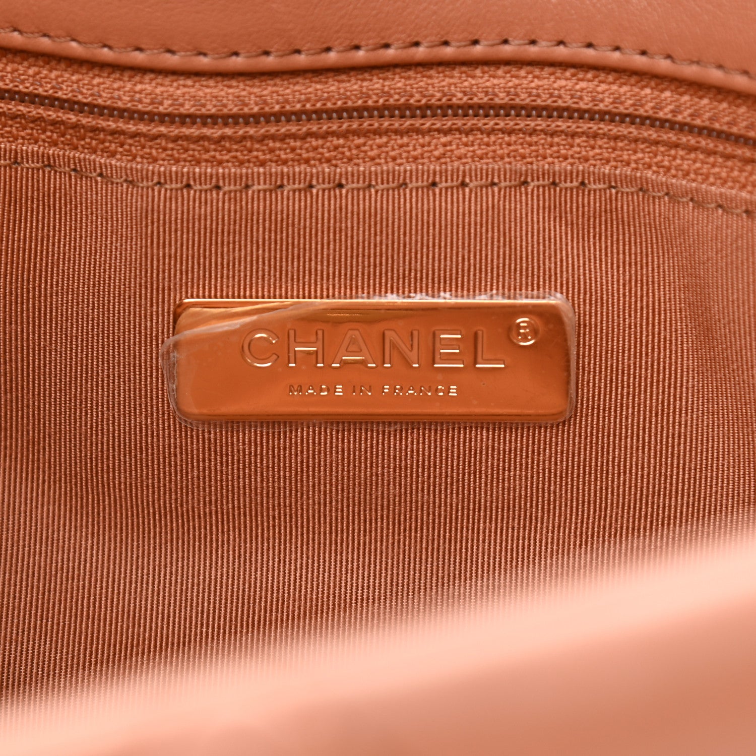 Chanel Lambskin Quilted Large Chanel 19 Flap Brown 6 of 11