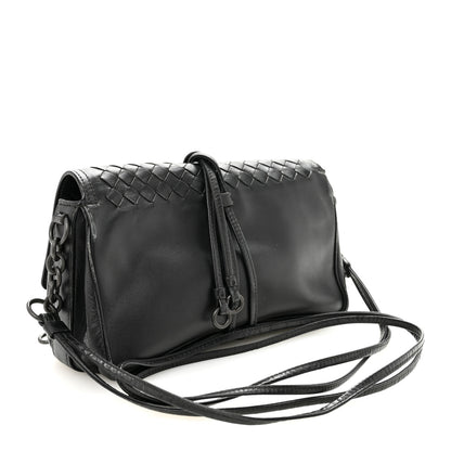 Bottega Veneta Nappa Intrecciato Small Double Pocket Flap Black 3 of 11