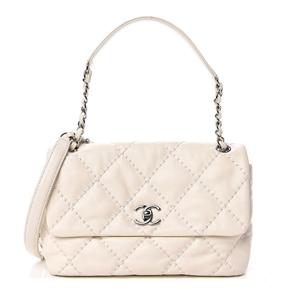 Chanel Calfskin Ultimate Stitch Flap White 1 of 9