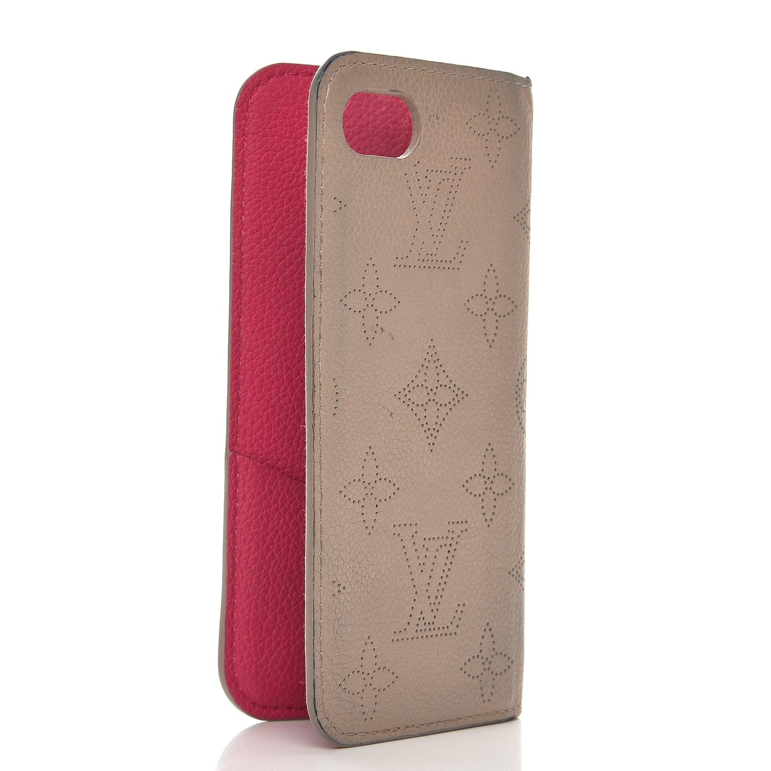 Louis Vuitton Monogram Cuir iPhone 7/8 Folio Case Galet 3 of 9