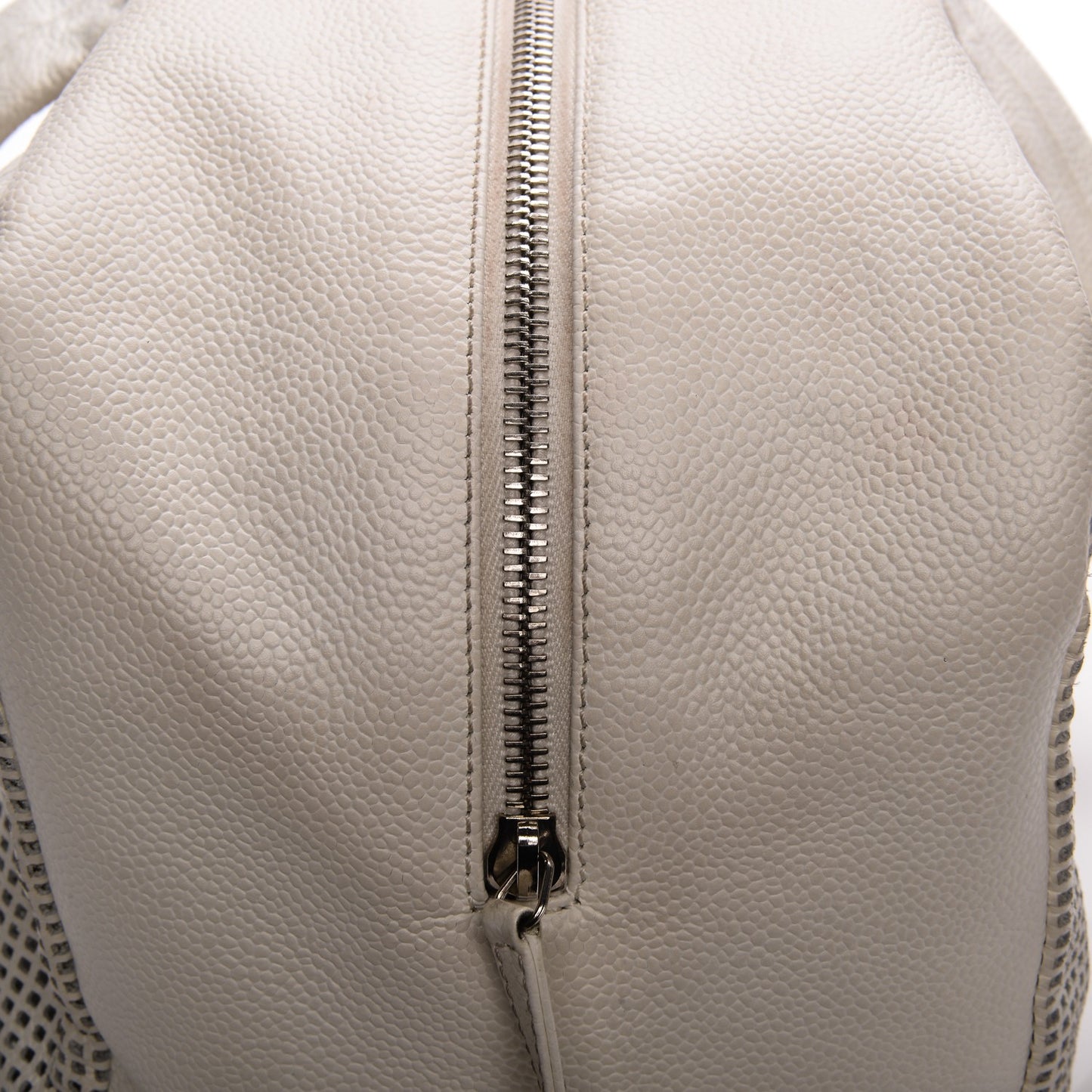 Caviar Perforated Bowler White