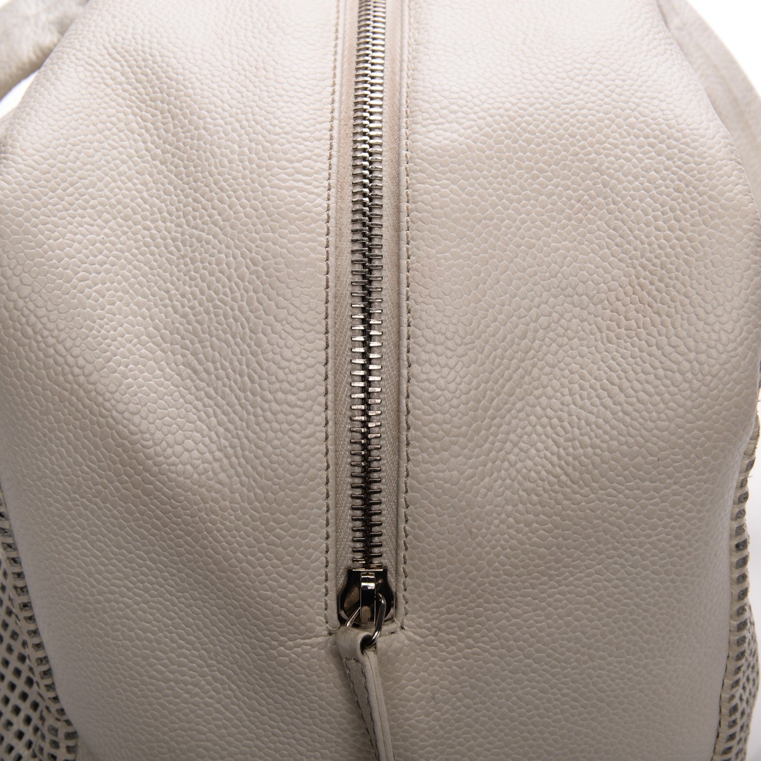 Chanel Caviar Perforated Bowler White 13 of 16