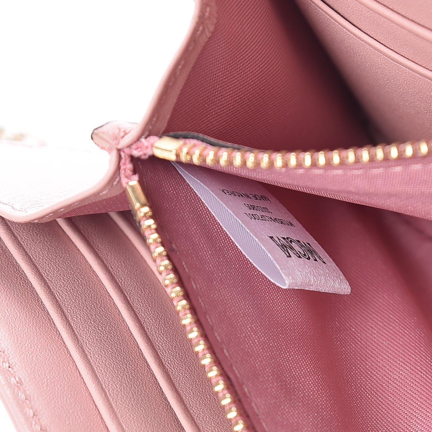 MCM Visetos Large Patricia Wallet On Chain Soft Pink 7 of 11