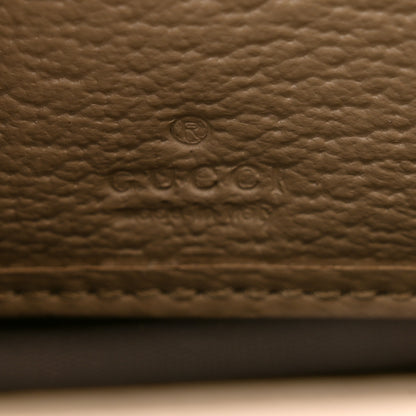 Gucci GG Supreme Monogram Textured Dollar Calfskin Web Ophidia Zip Around Wallet Beige Mystic White Oatmeal 7 of 8