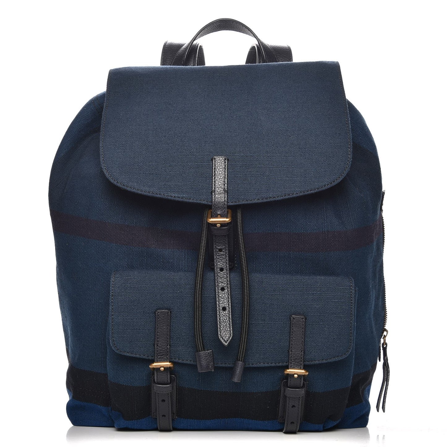 Overdyed Canvas Mega Check Small Brookdale Backpack Ultramarine Blue