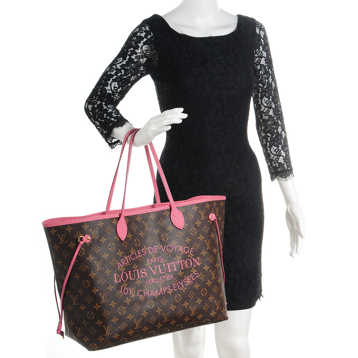 Monogram Articles de Voyage Ikat Neverfull GM Rose Velours