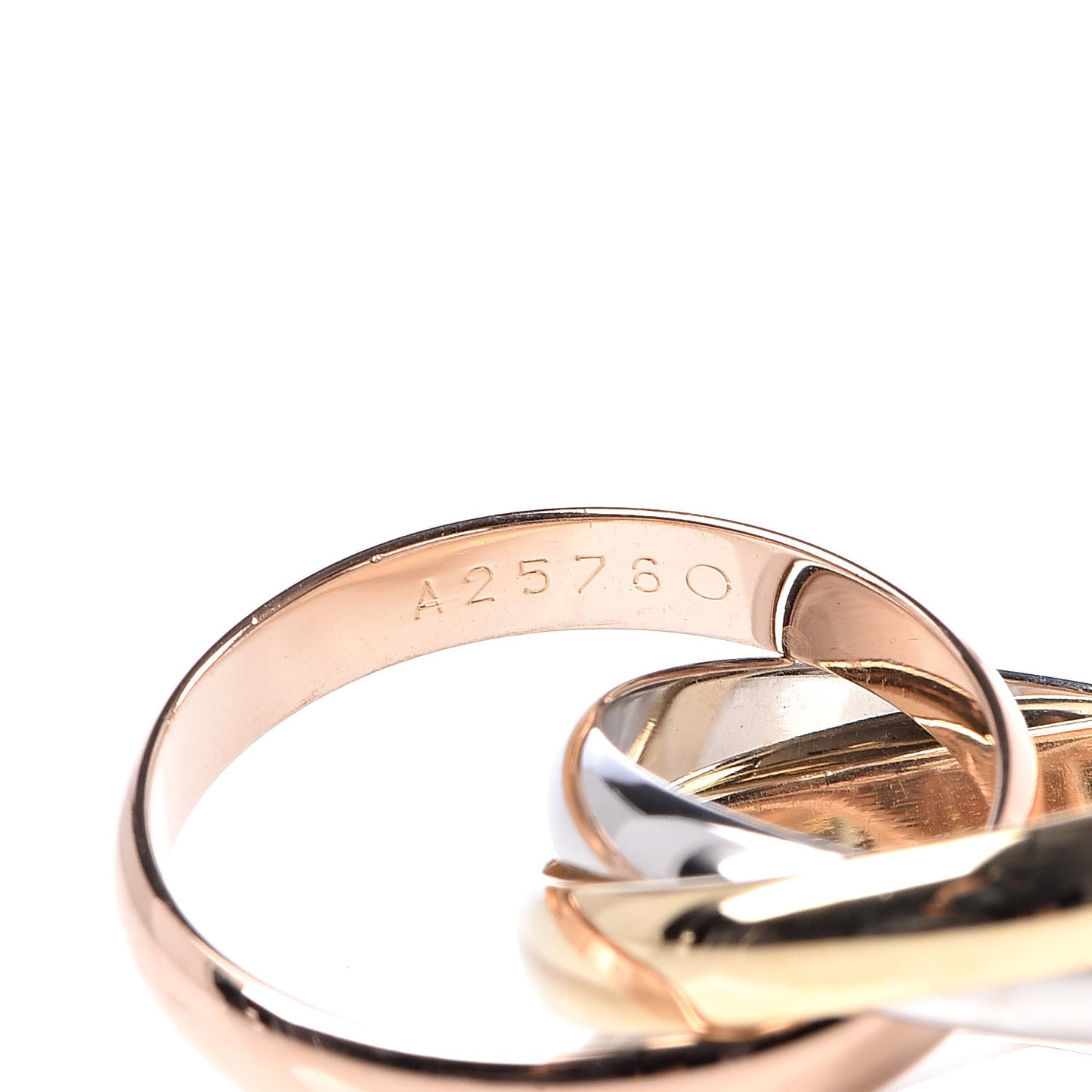 18K Pink Yellow White Gold Classic Les Must De Trinity Ring 52 6