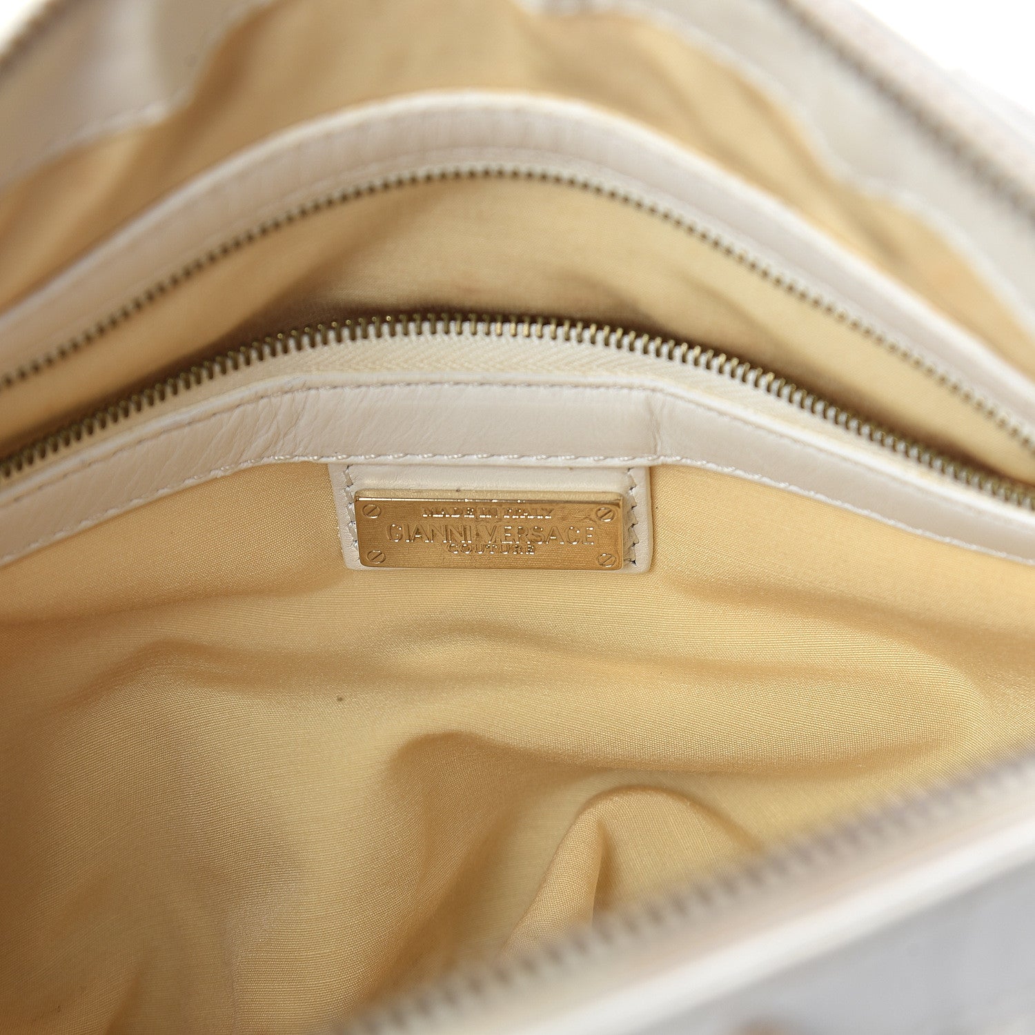 Versace Nappa Barocco Couture Snap Out Of It Bag White 5 of 7