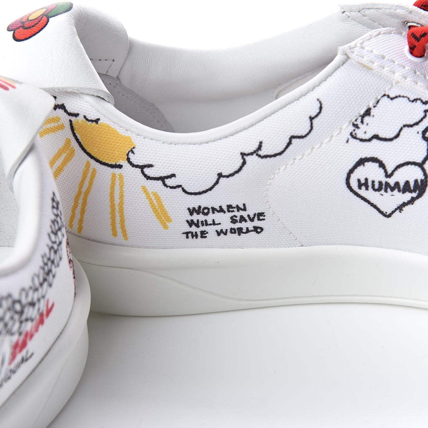 x Pharrell Williams Calfskin Womens Sneakers 40 White