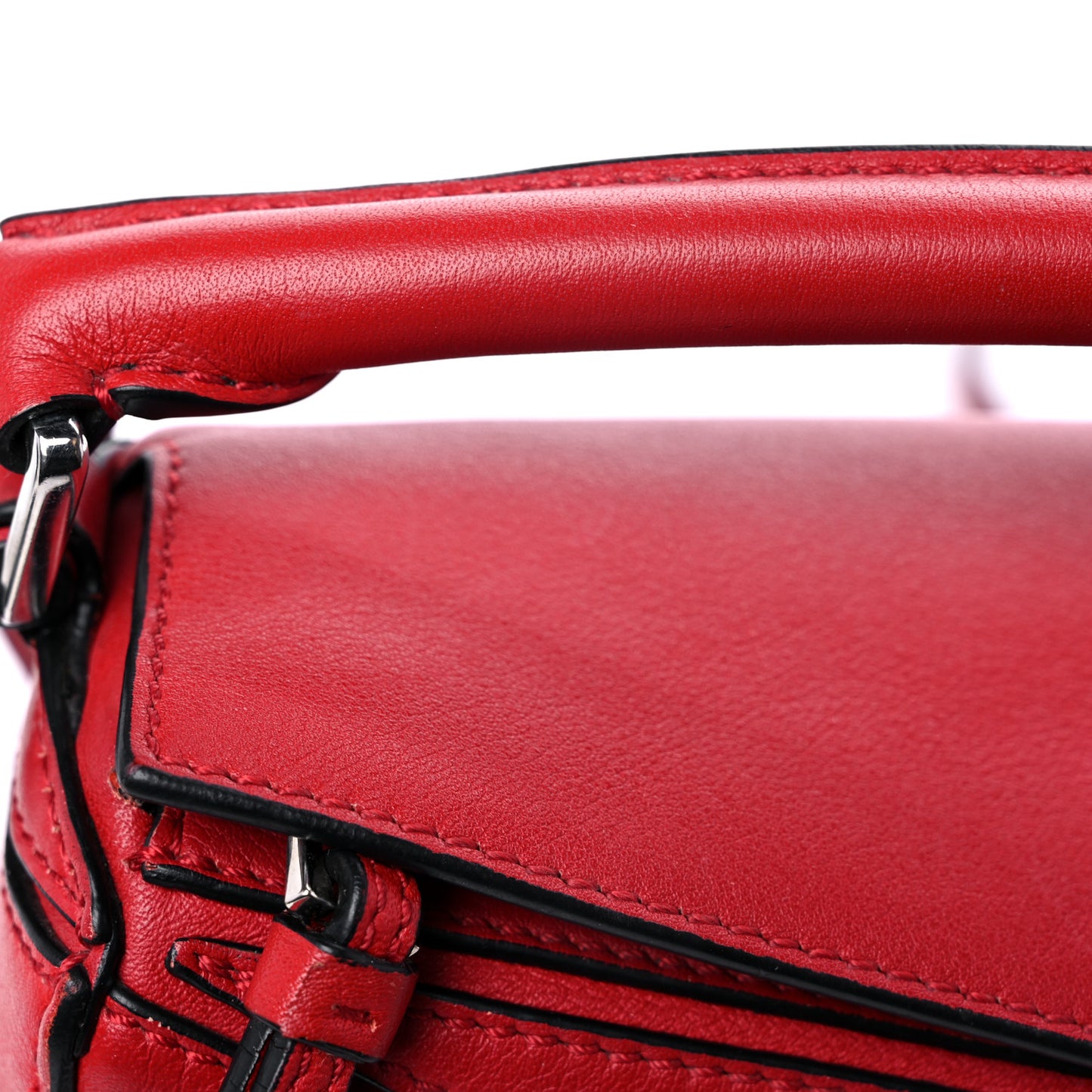 Calfskin Mini Puzzle Bag Pomodoro