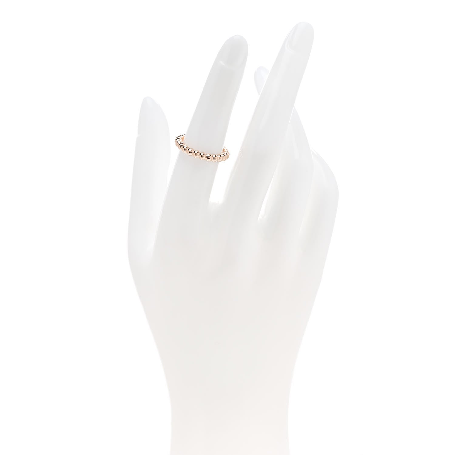Van Cleef & Arpels 18K Rose Gold Small Perlee Ring 52 6 2 of 4