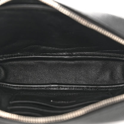 Saint Laurent Grain De Poudre Matelasse Monogram Mini Lou Camera Bag Black 5 of 10