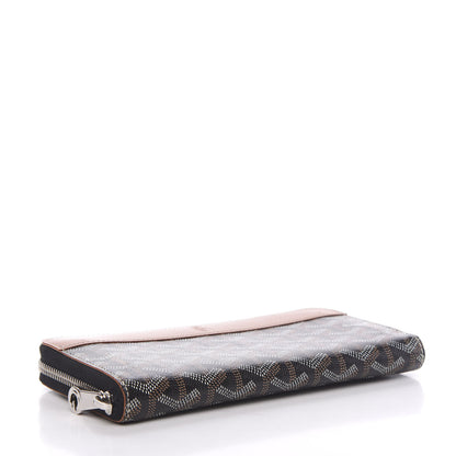 Goyard Goyardine Matignon Zip Around GM Wallet Black Gold 3 of 5