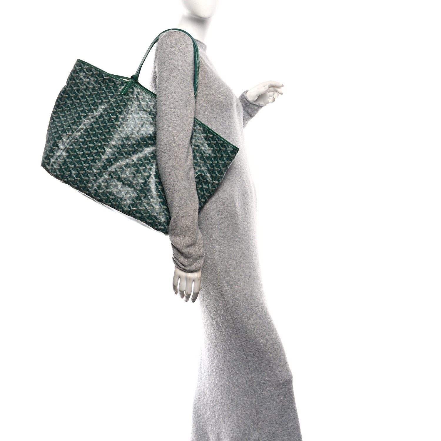 Goyard Goyardine Saint Louis GM Green 2 of 12