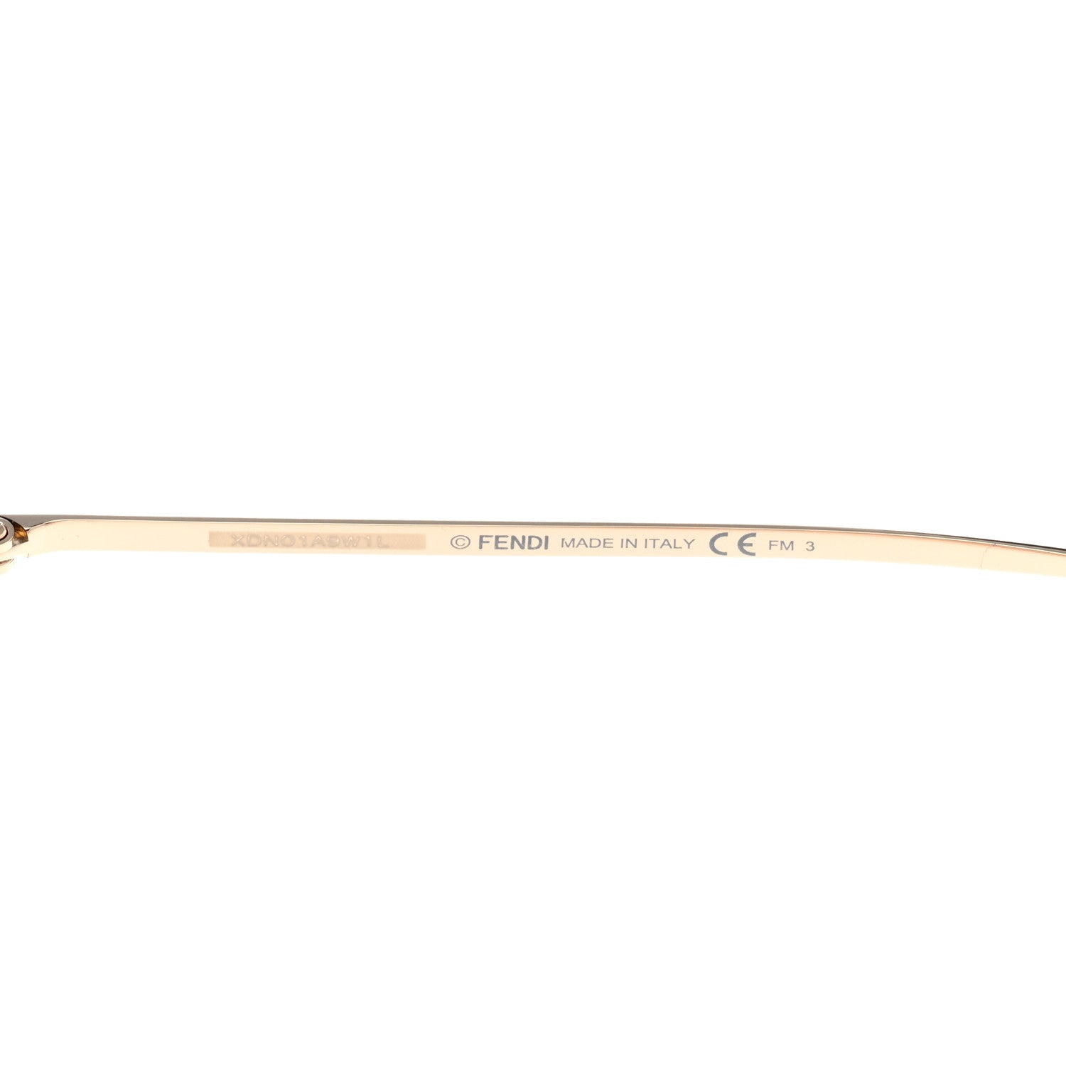 Fendi Metal Aviator Sunglasses FF 0379/G/S Gold 6 of 7