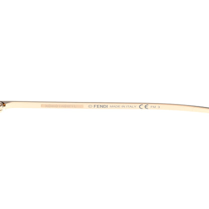 Fendi Metal Aviator Sunglasses FF 0379/G/S Gold 6 of 7