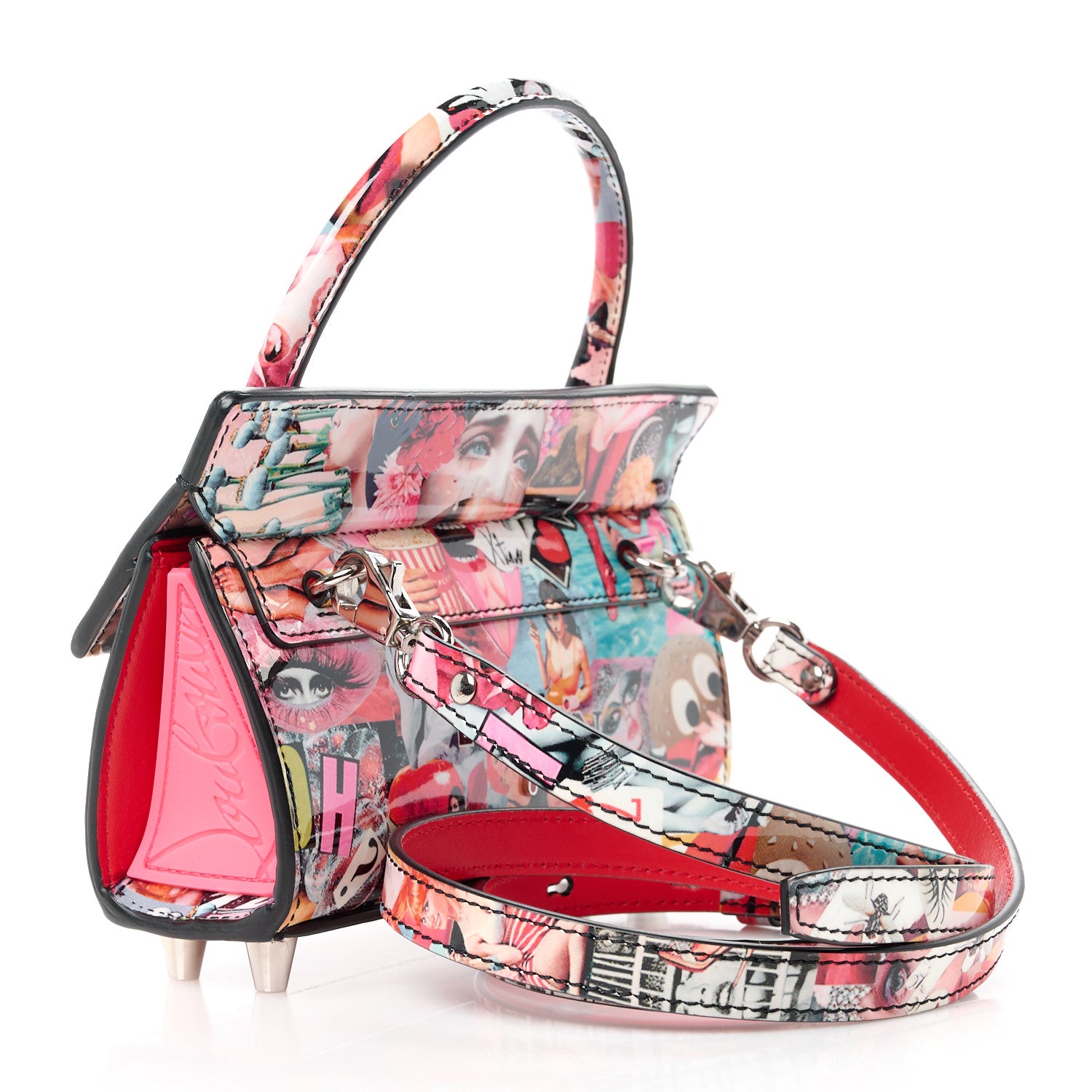 Christian Louboutin Patent Oh Xtian Paloma Baguette Multicolor 3 of 9