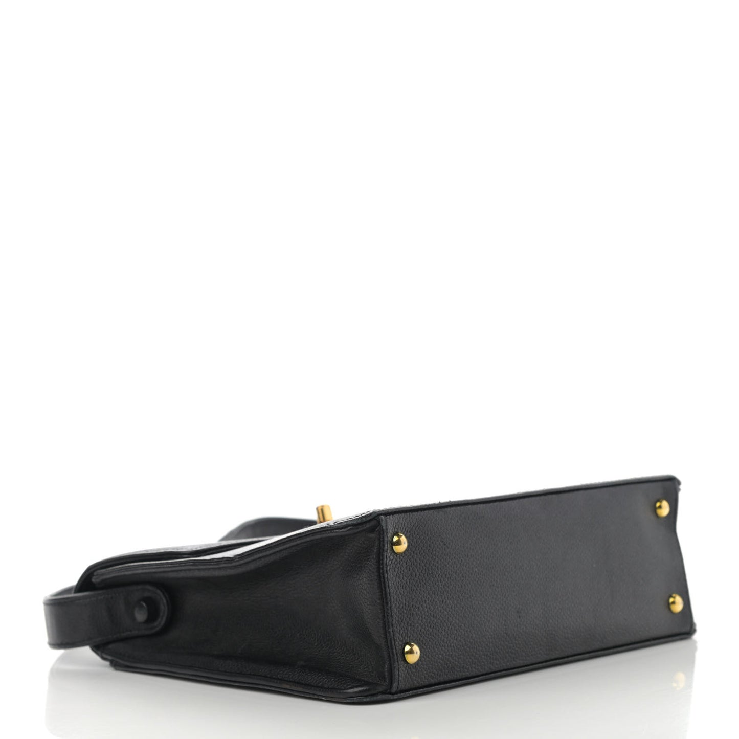 Caviar Flap Shoulder Bag Black