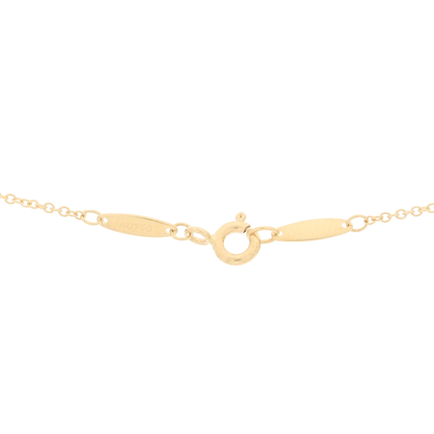 Tiffany 18K Yellow Gold Elsa Peretti Diamonds by the Yard 3 Station Necklace 4 of 6