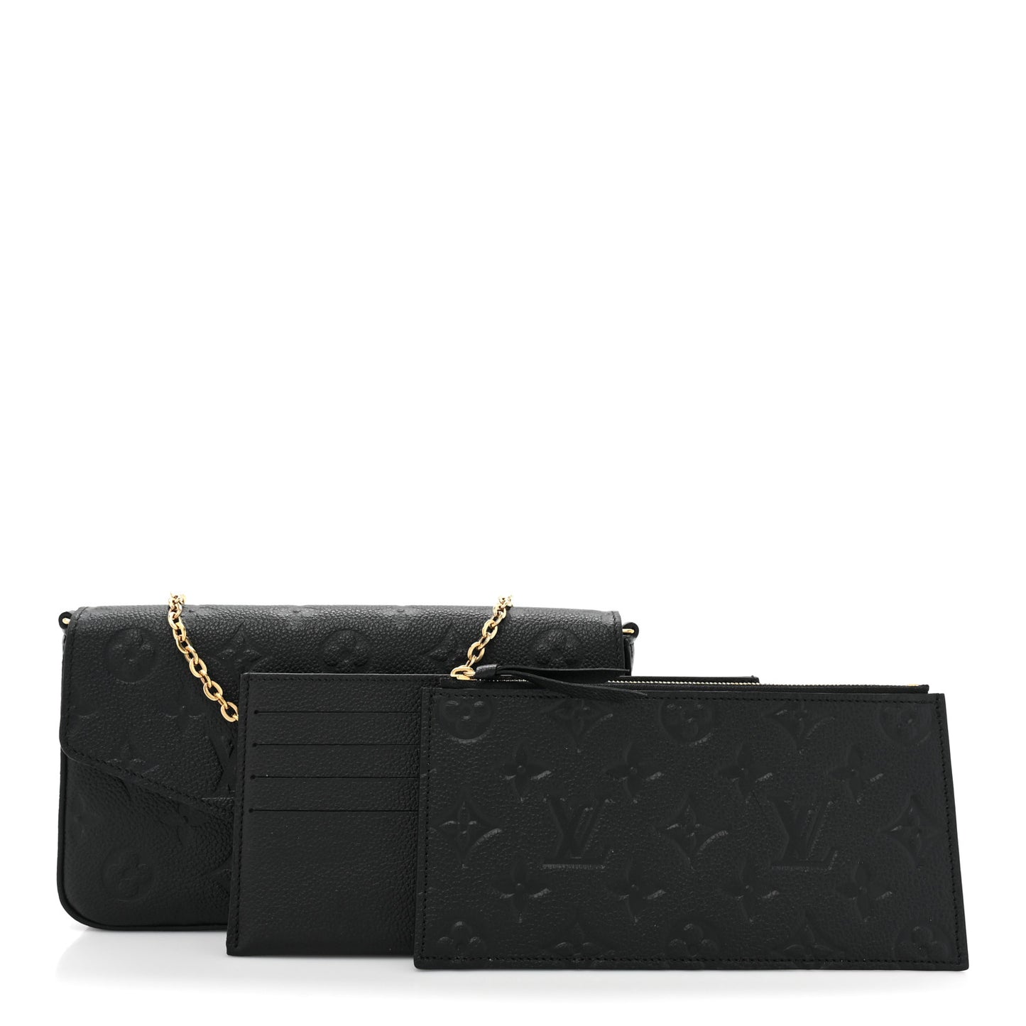 Empreinte Pochette Felicie Chain Wallet Black