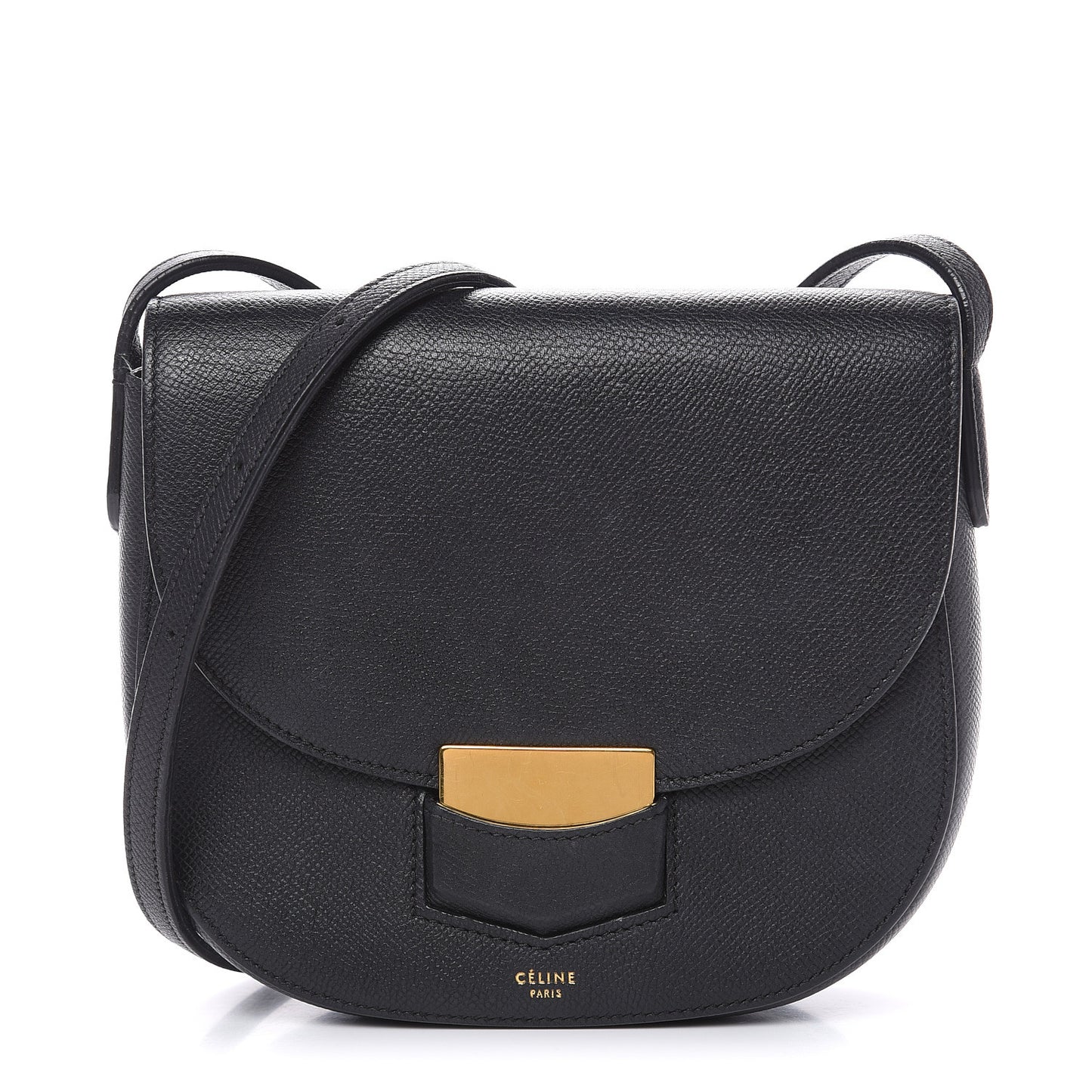 Baby Grained Calfskin Small Trotteur Black