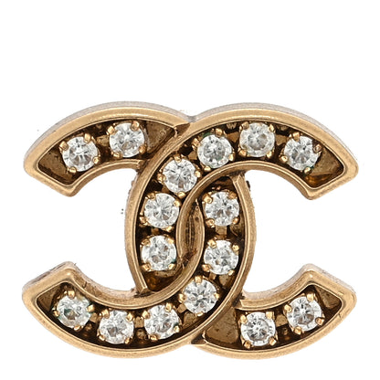 Chanel Crystal CC Earring Gold 1 of 4