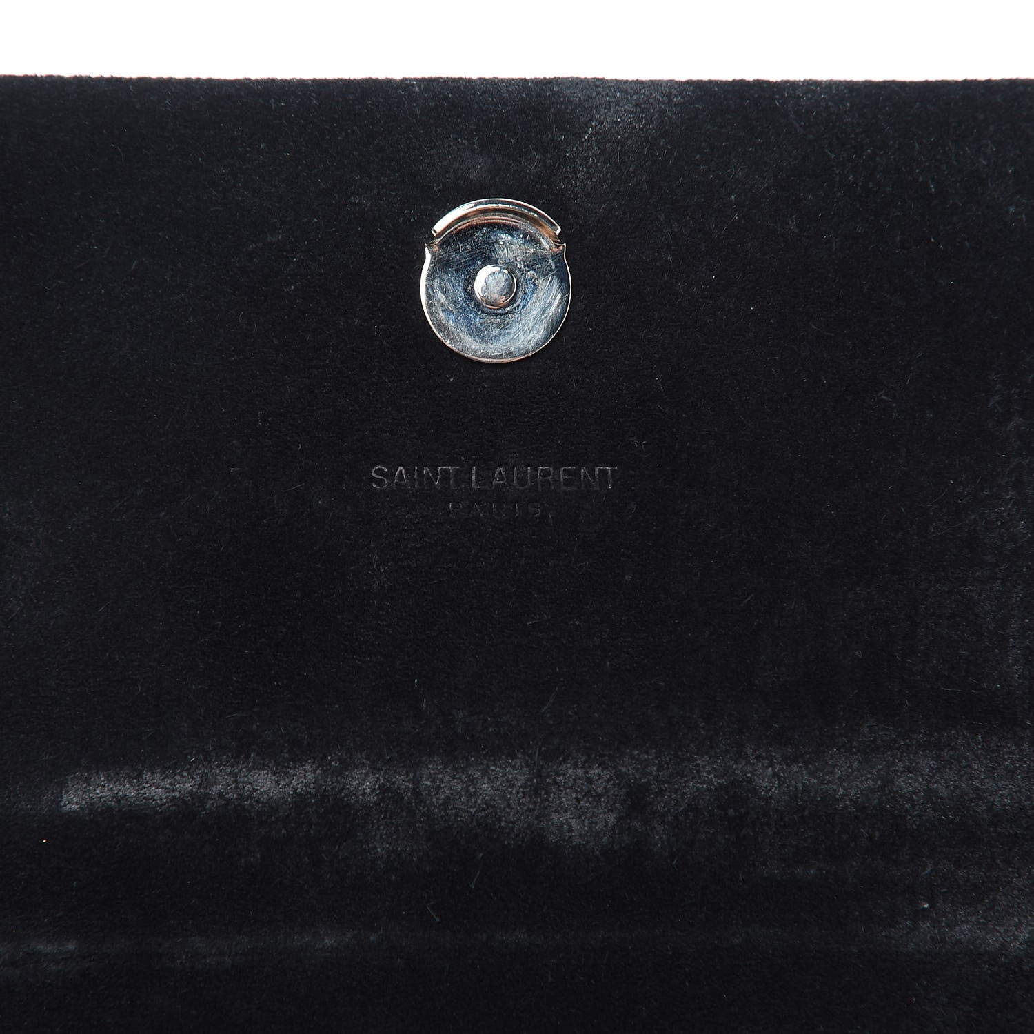 Saint Laurent Calfskin Crocodile Embossed Monogram Small Kate Tassel Satchel Black 12 of 12