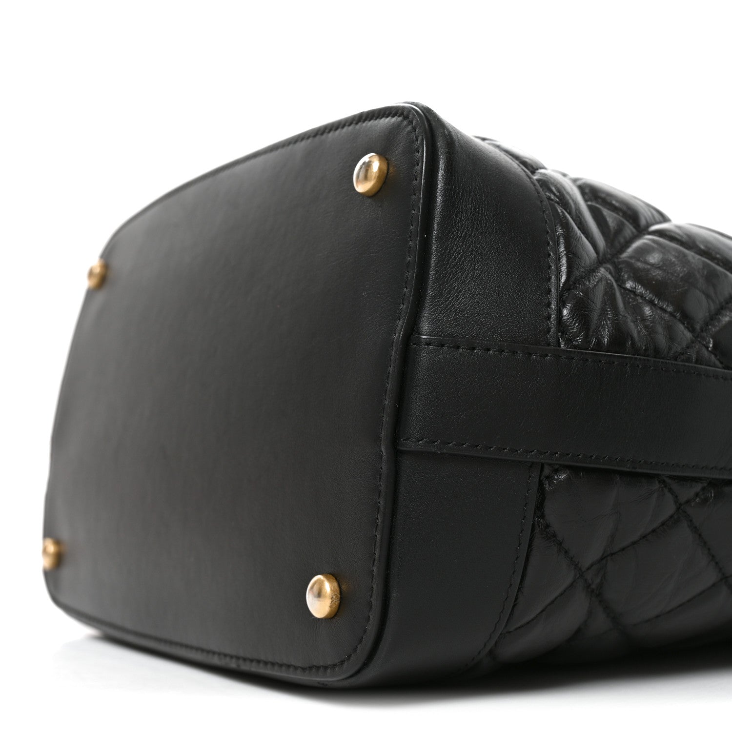 Chanel Tweed Aged Calfskin Quilted Casual Style Hobo Black 10 of 10