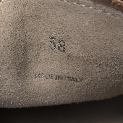 Miu Miu Vitello Deco Boat Loafers 38 Sienna 10 of 11