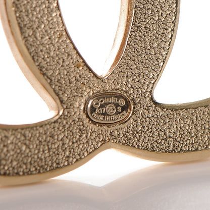 Chanel Crystal CC Single Clip On Earring Gold 4 of 4