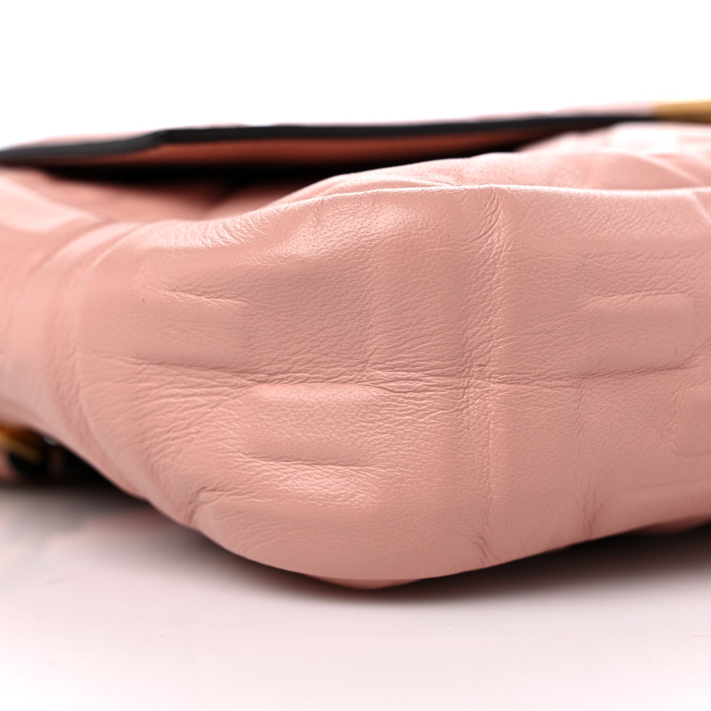 Nappa FF 1974 Embossed Baguette Rosa Bourbon