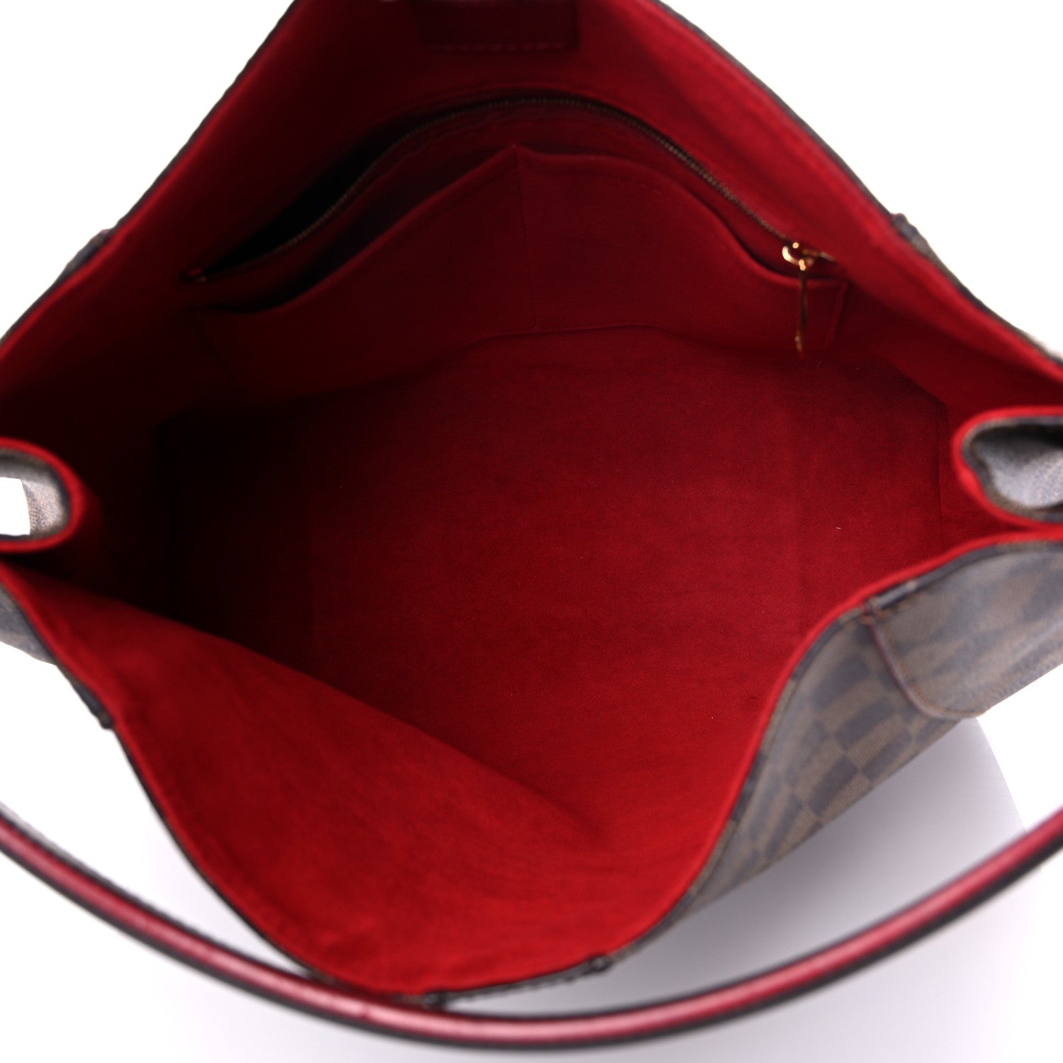 Louis Vuitton Damier Ebene Caissa Hobo Cherry 5 of 16