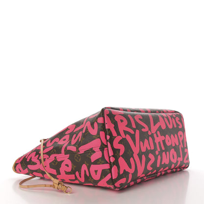 Louis Vuitton Monogram Graffiti Neverfull GM Fuchsia 4 of 16