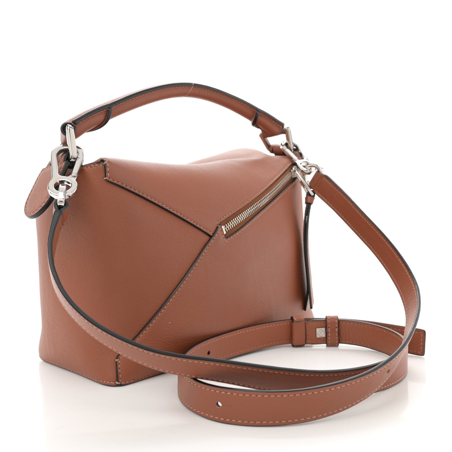 Loewe Calfskin Small Puzzle Edge Bag Tan 3 of 12