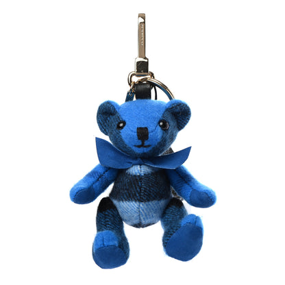 Burberry Cashmere Check Thomas Bear Charm Cornflower Blue 1 of 4