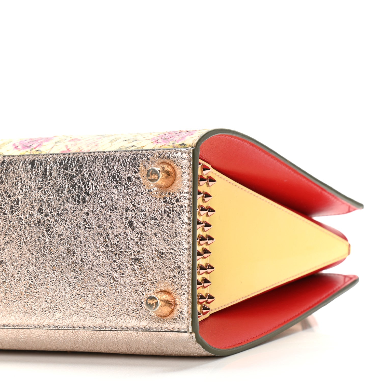 Christian Louboutin Watersnake Fiorispec Small Paloma Silver Multicolor 8 of 10
