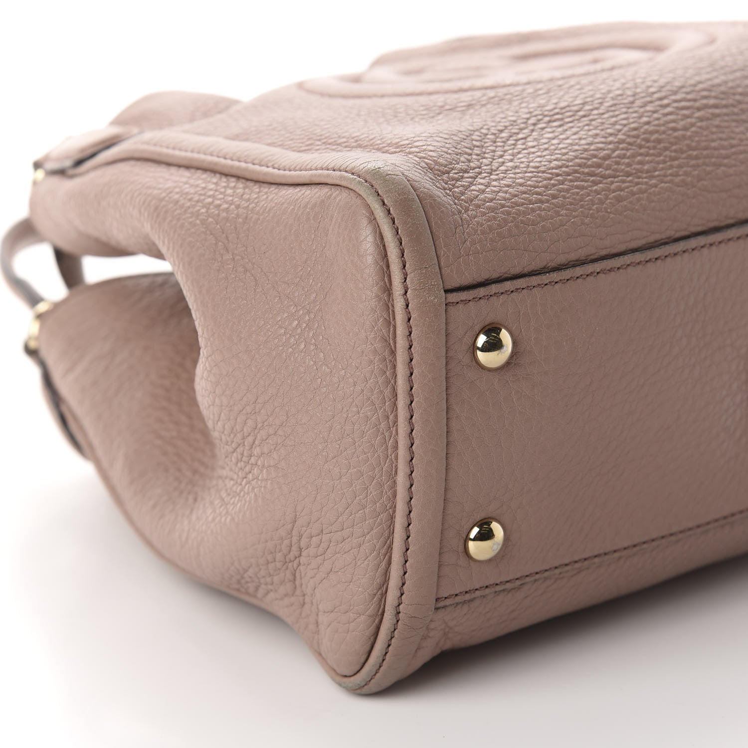 Gucci Pebbled Calfskin Small Soho Shoulder Bag Light Pink 6 of 19