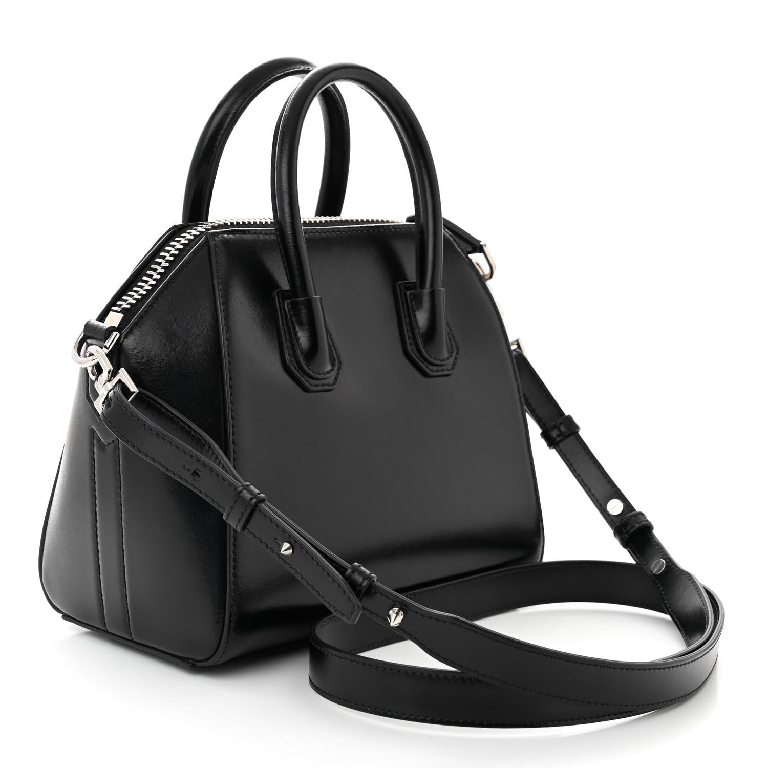 Givenchy Shiny Lord Calfskin Mini Antigona Black 3 of 10