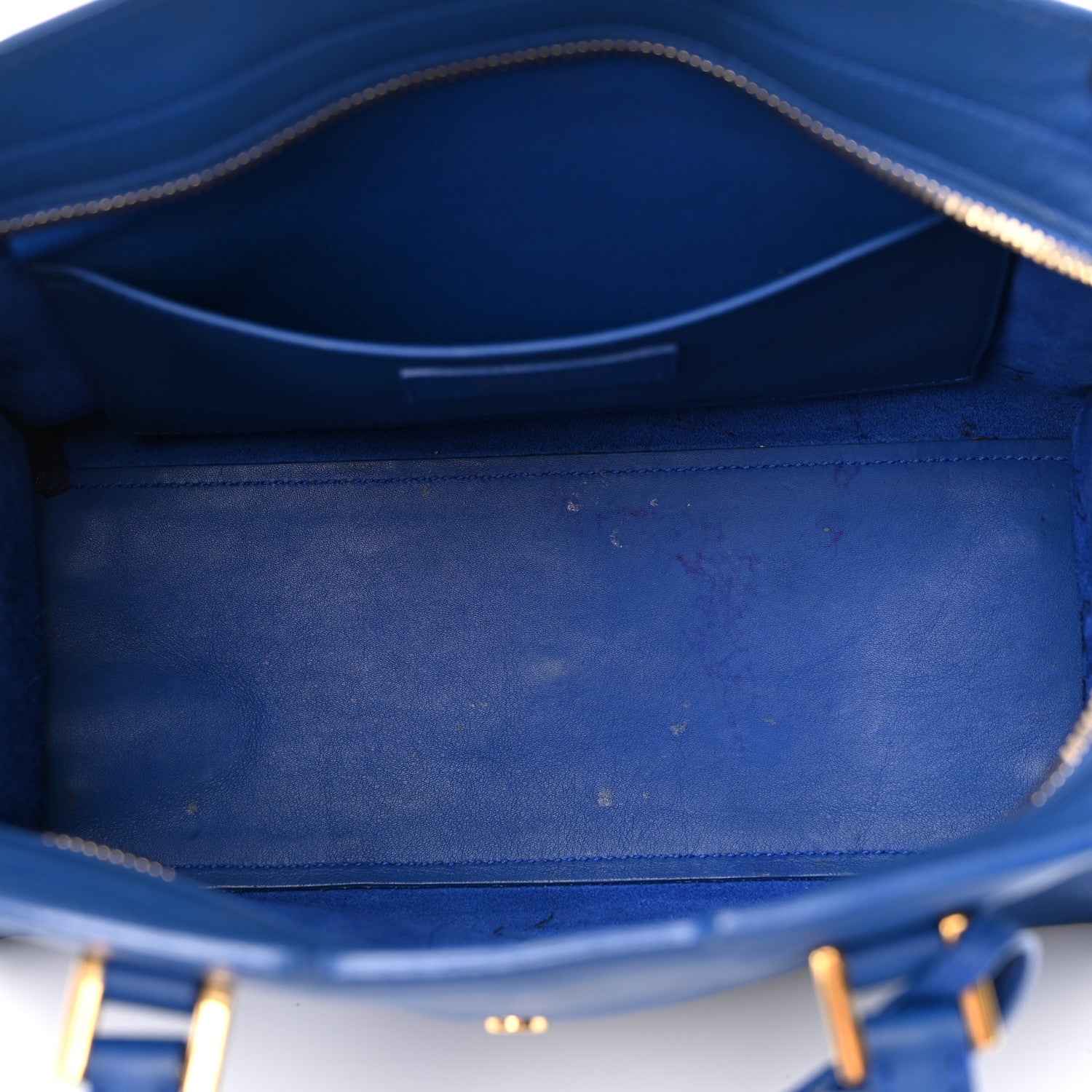 Saint Laurent Calfskin Monogram Baby Cabas Blue Majorelle 5 of 14