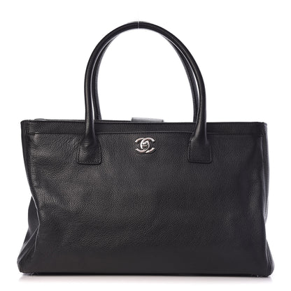 Chanel Calfskin Cerf Executive Shopper Tote Black 1 of 11