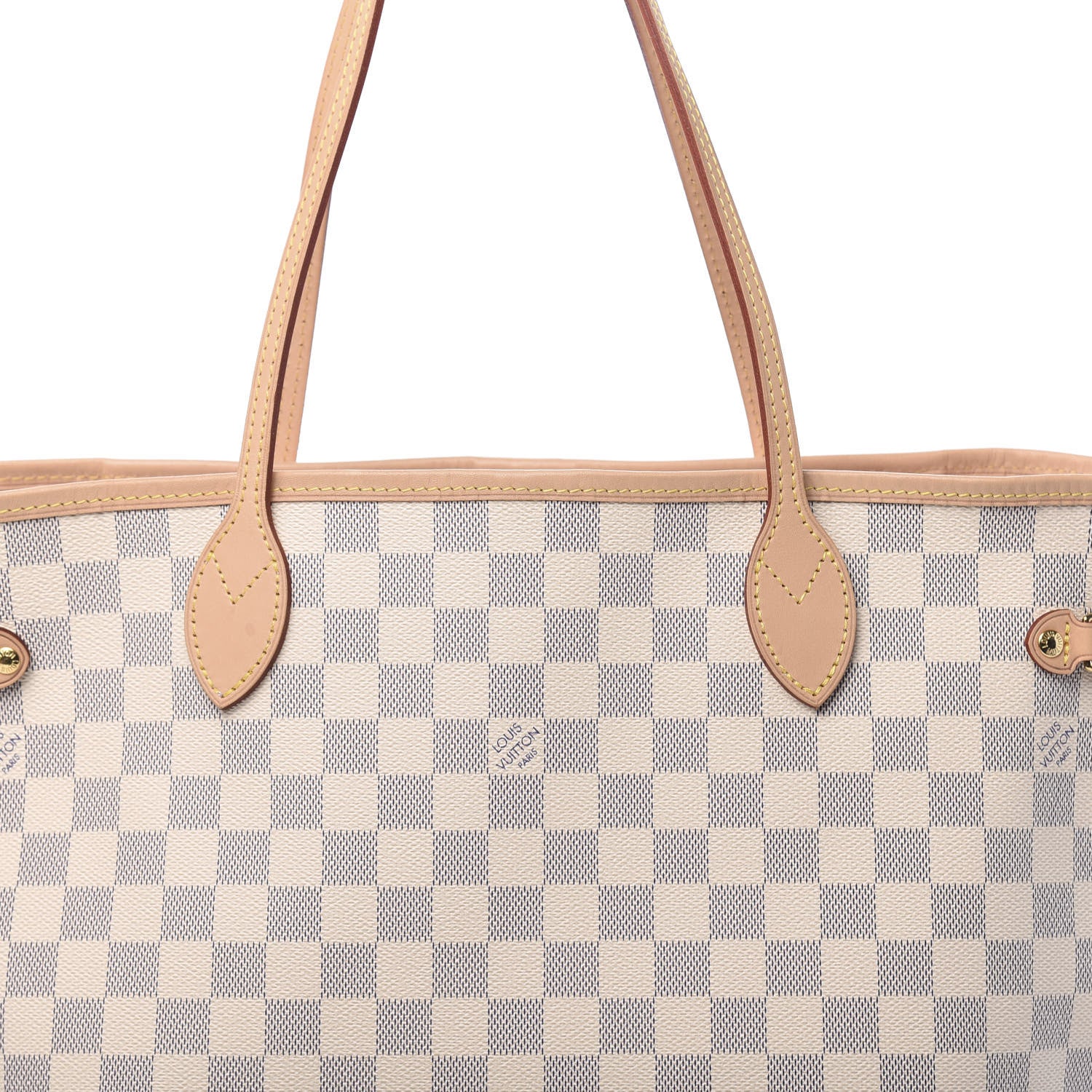 Louis Vuitton Damier Azur Neo Neverfull MM Rose Ballerine 11 of 12
