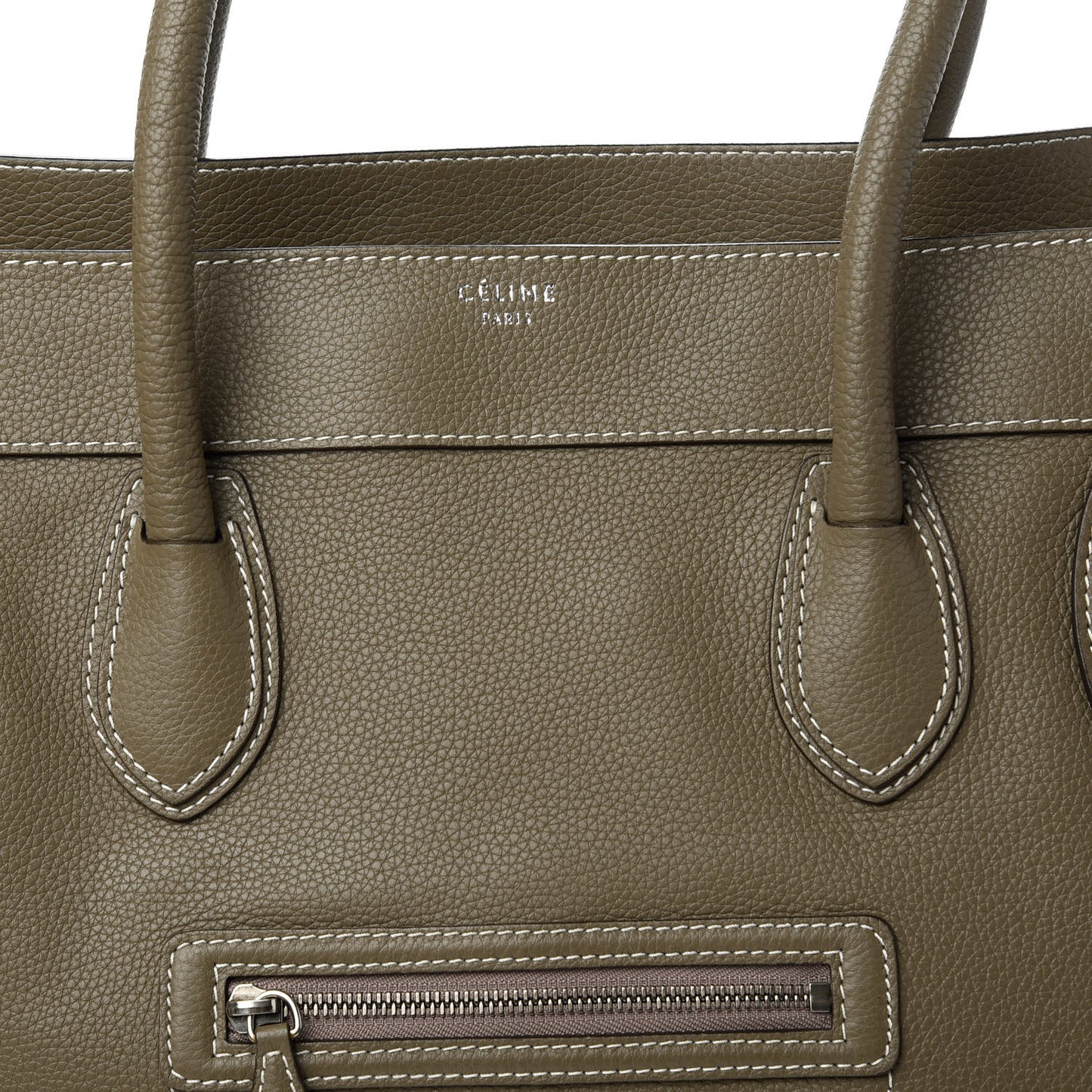 Drummed Calfskin Shoulder Luggage Souris