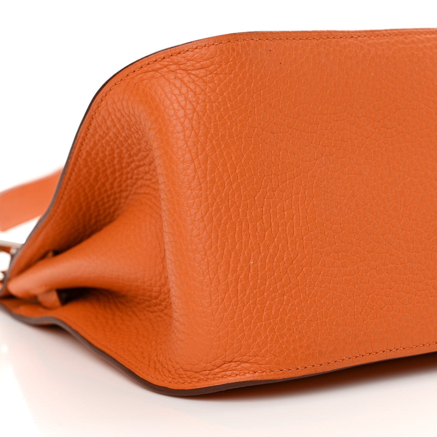 Hermes Taurillon Clemence Jypsiere 28 Orange 9 of 10