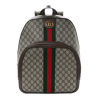 Gucci GG Supreme Monogram Medium Ophidia Day Backpack Brown 1 of 11