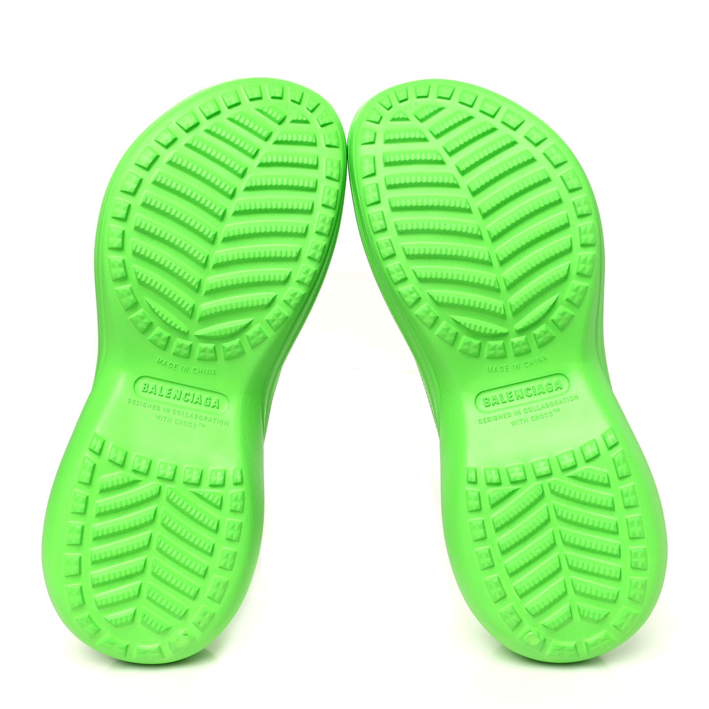 X CROCS Rubber Womens Pool Slides 41 Neon Green