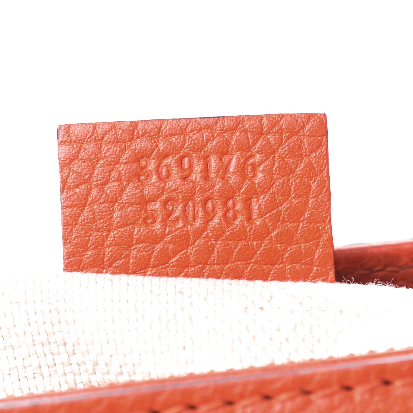 Pebbled Calfskin Small Soho Top Handle Bag Sun Orange